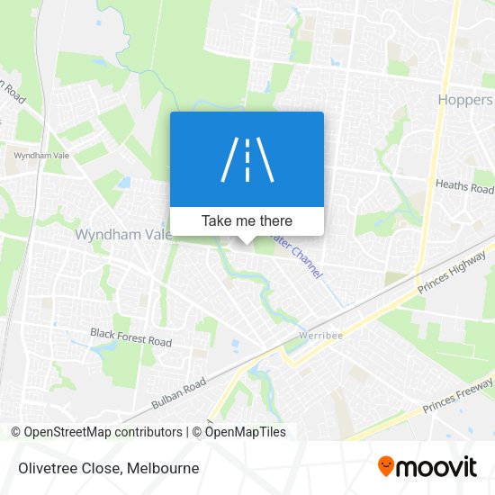 Olivetree Close map