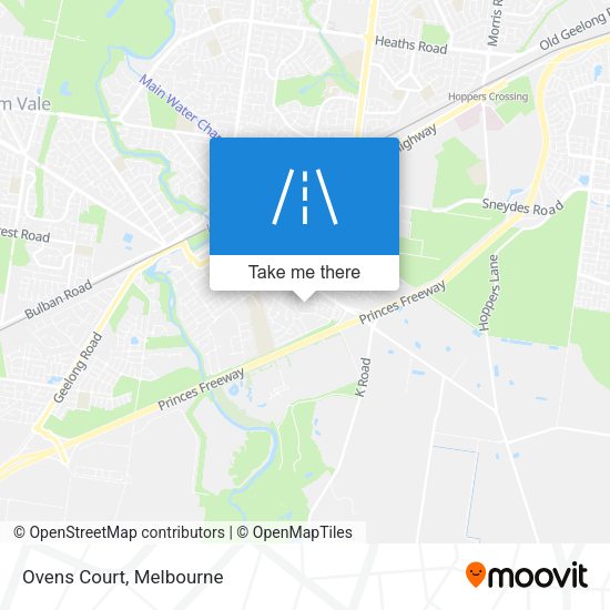 Ovens Court map