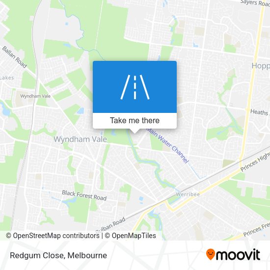 Redgum Close map