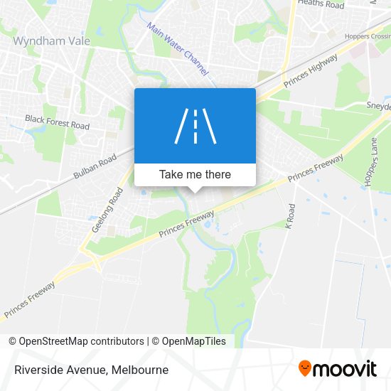 Riverside Avenue map