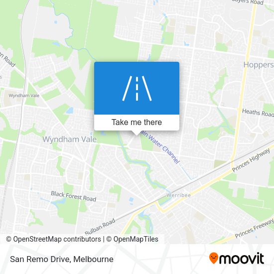 San Remo Drive map