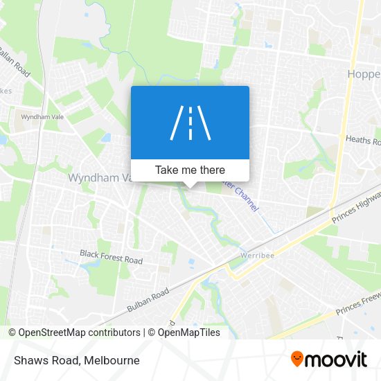 Shaws Road map