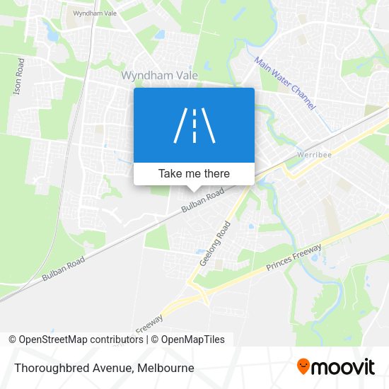 Thoroughbred Avenue map