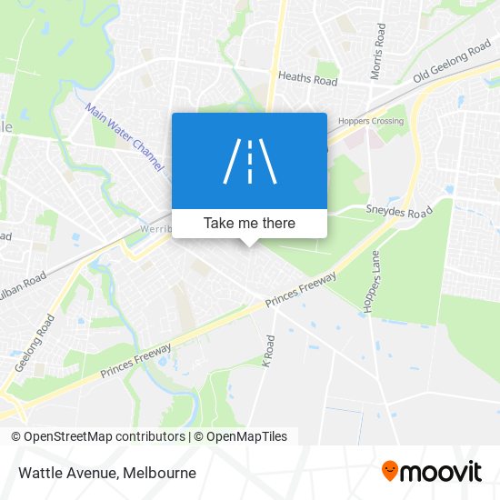 Wattle Avenue map