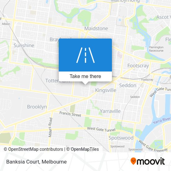 Banksia Court map