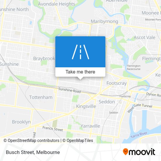 Busch Street map