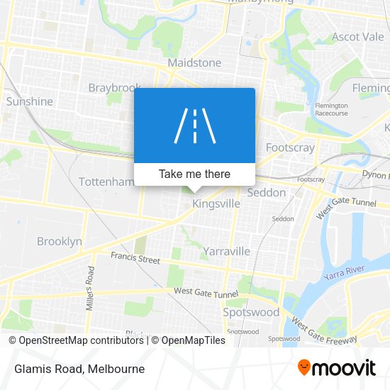 Glamis Road map