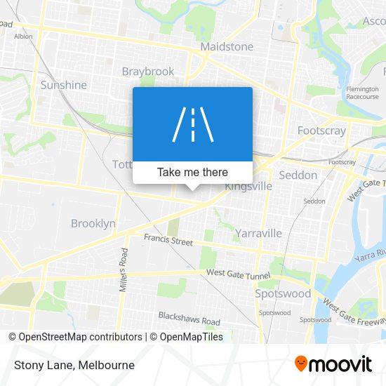 Stony Lane map