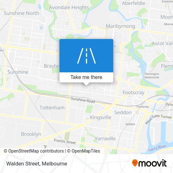 Walden Street map