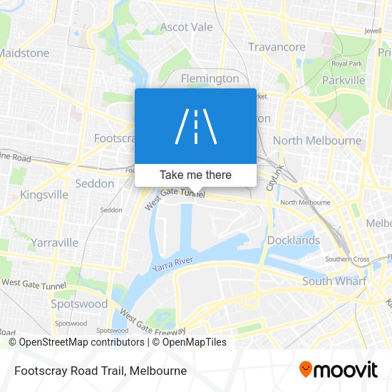 Footscray Road Trail map