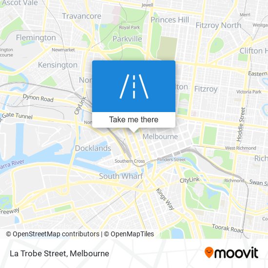 Mapa La Trobe Street