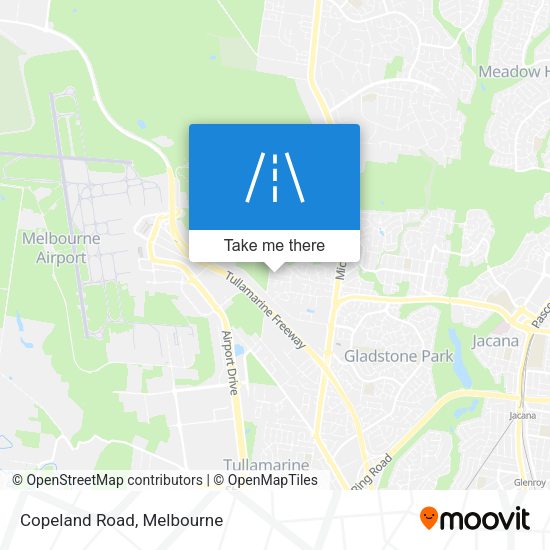 Copeland Road map