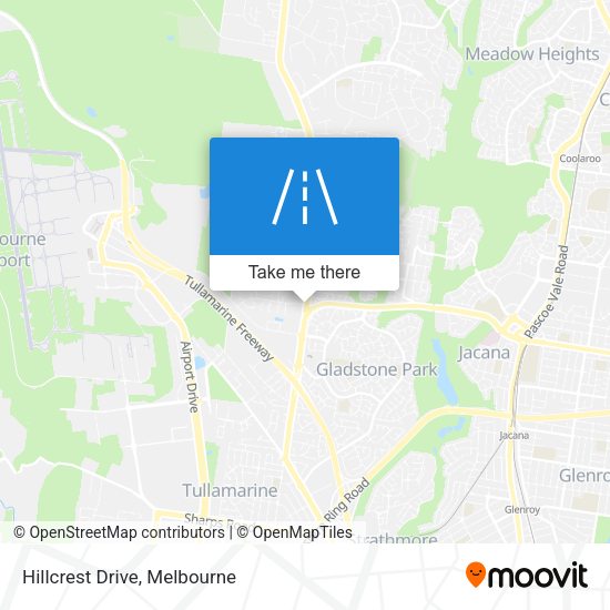 Hillcrest Drive map