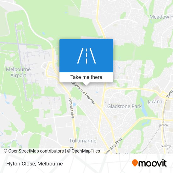 Hyton Close map