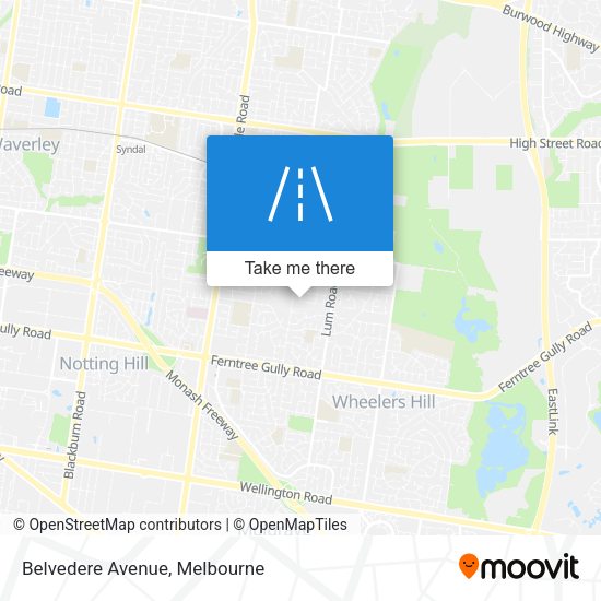Belvedere Avenue map