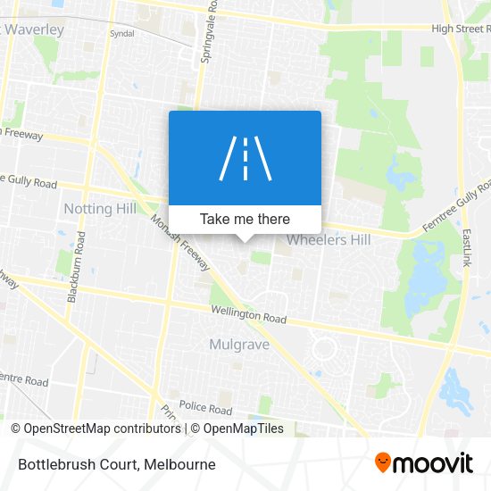 Bottlebrush Court map