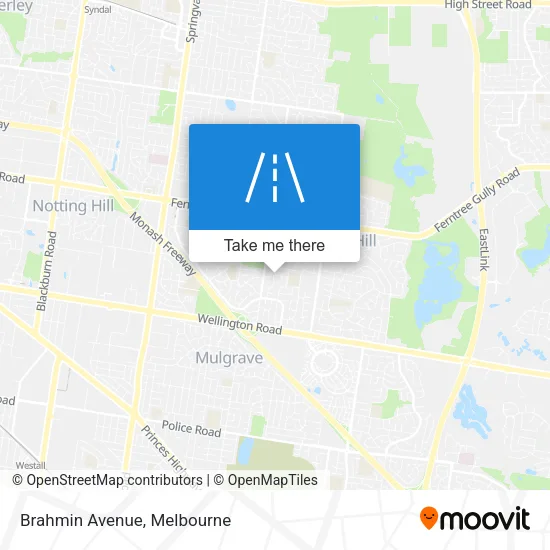 Mapa Brahmin Avenue