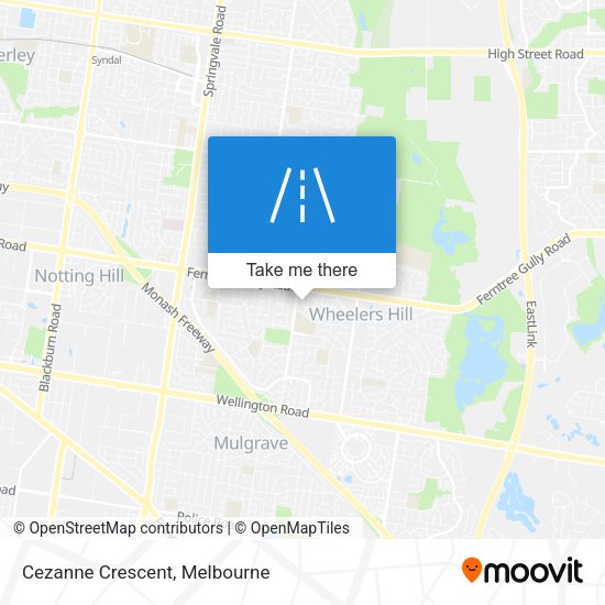Cezanne Crescent map