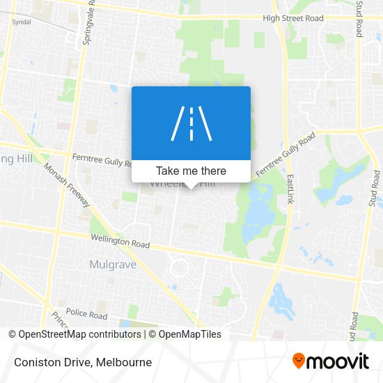 Coniston Drive map