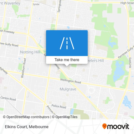 Elkins Court map