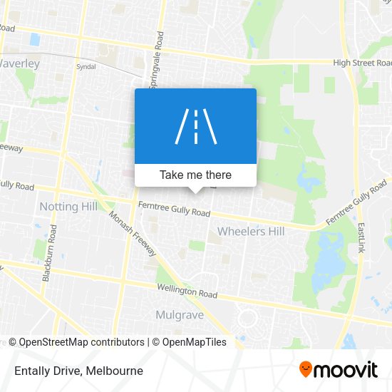 Entally Drive map