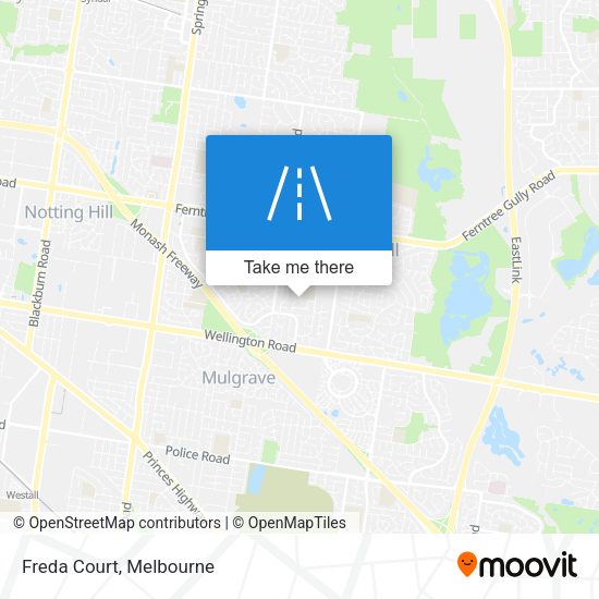 Freda Court map