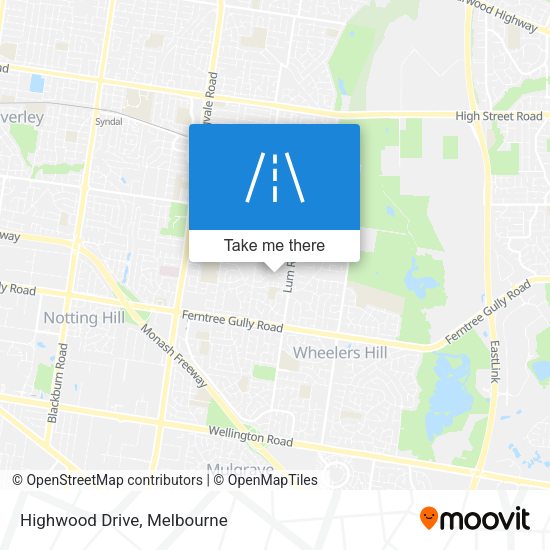 Highwood Drive map
