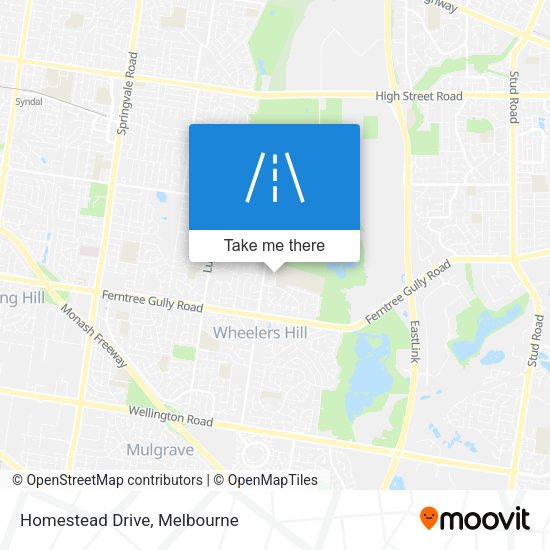 Homestead Drive map