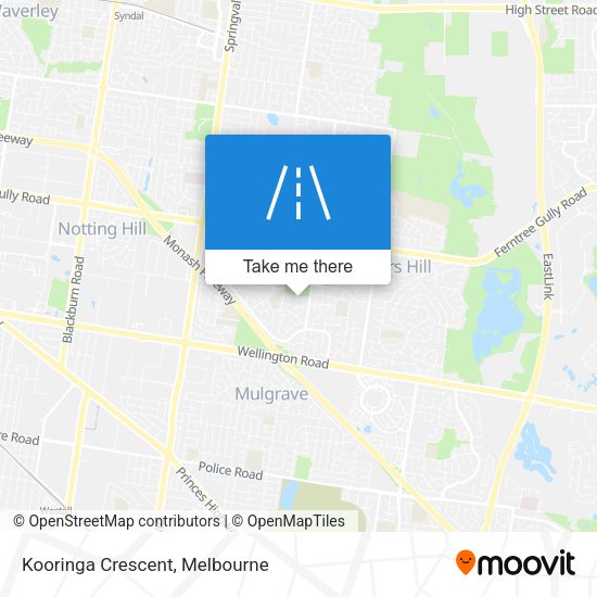 Kooringa Crescent map