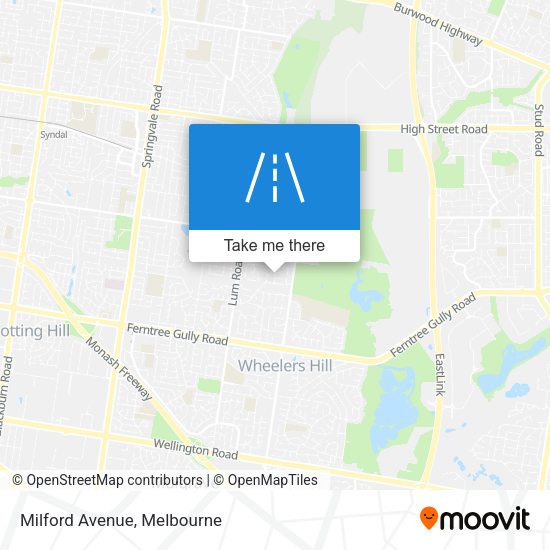 Milford Avenue map