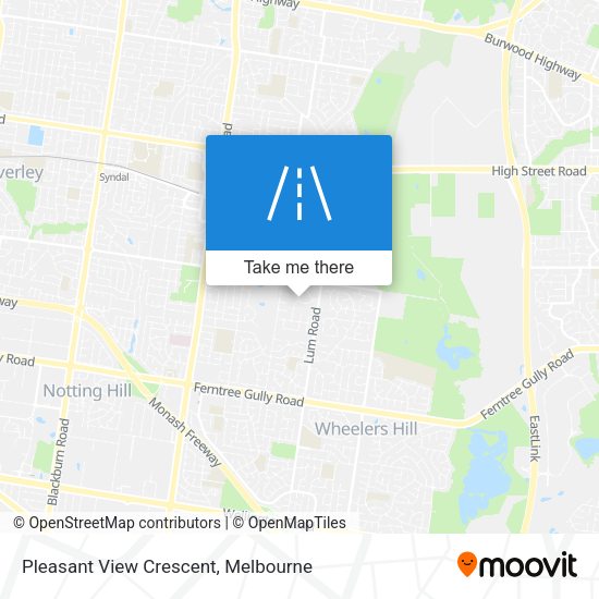 Pleasant View Crescent map