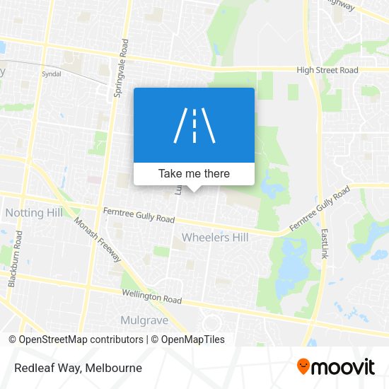 Redleaf Way map