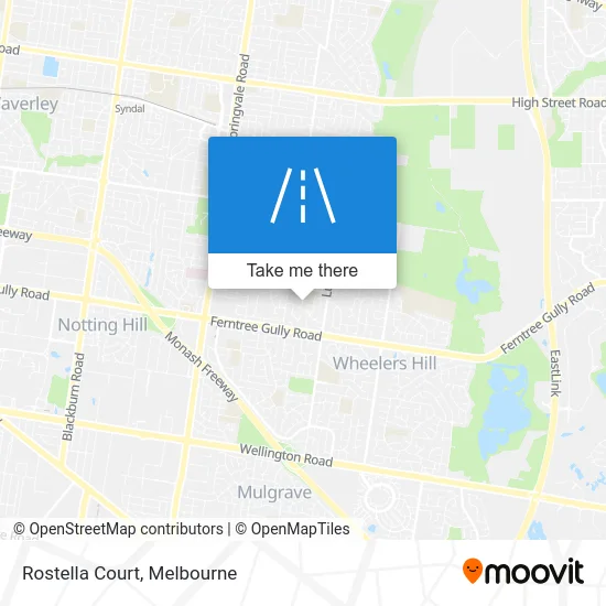 Mapa Rostella Court