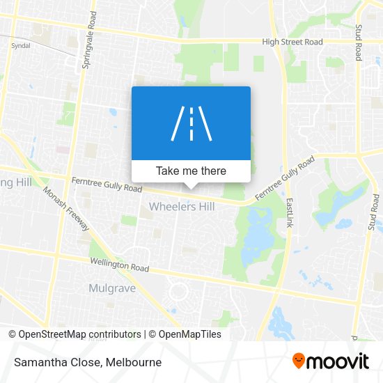 Samantha Close map