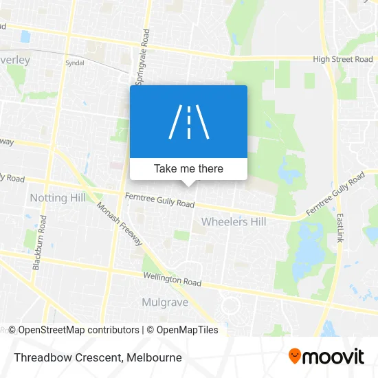 Mapa Threadbow Crescent