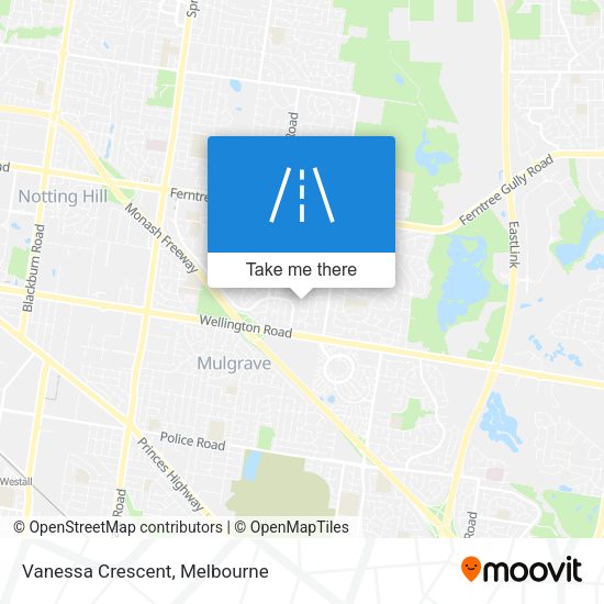 Vanessa Crescent map