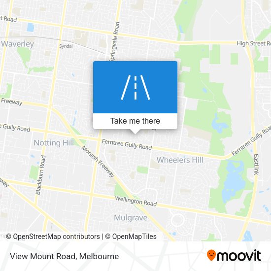 View Mount Road map
