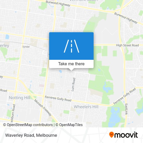 Waverley Road map