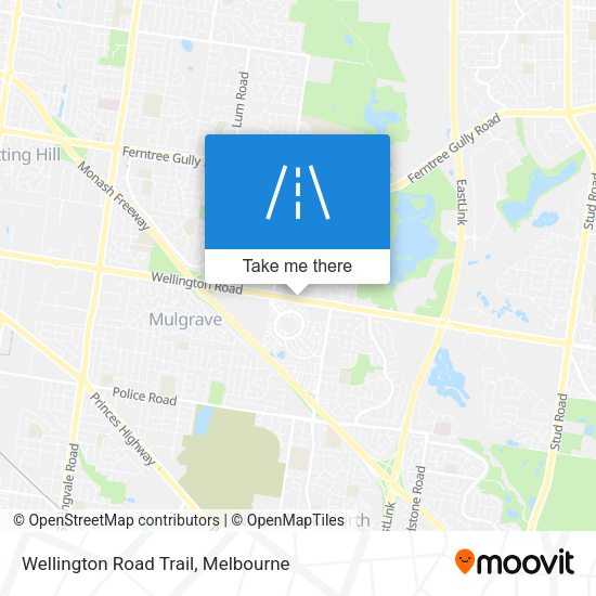 Wellington Road Trail map
