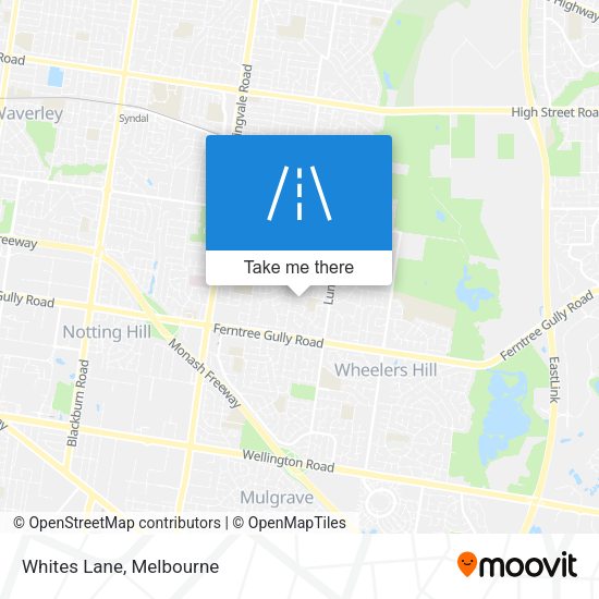 Whites Lane map