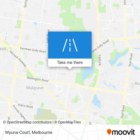 Wyuna Court map