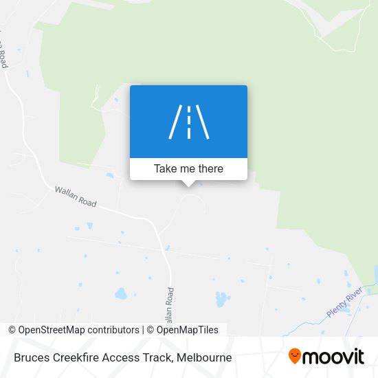 Bruces Creekfire Access Track map