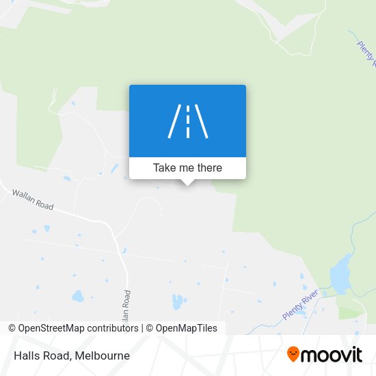 Halls Road map