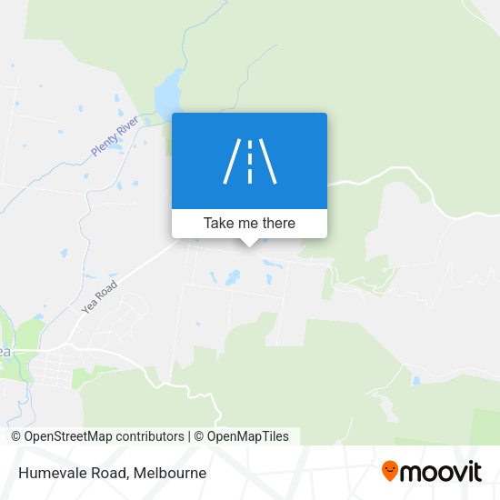 Humevale Road map