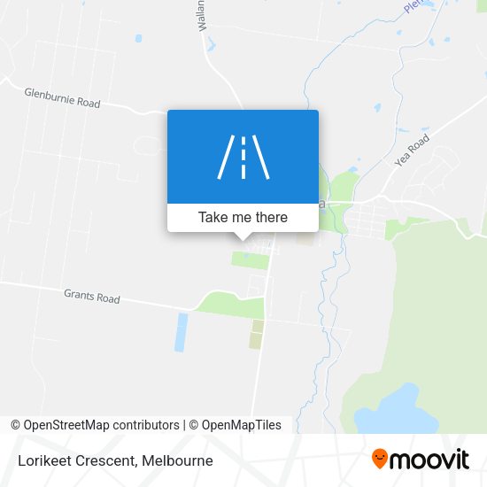 Lorikeet Crescent map