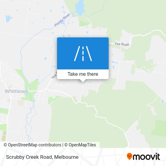 Scrubby Creek Road map
