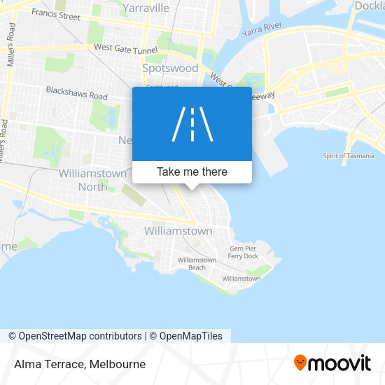 Alma Terrace map