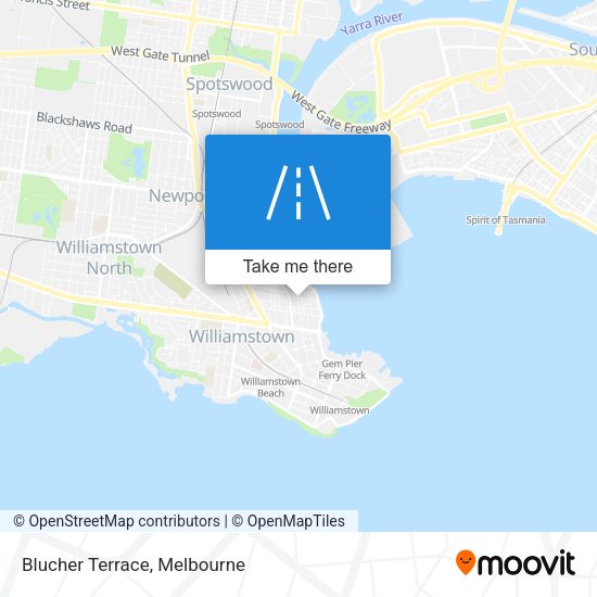 Blucher Terrace map