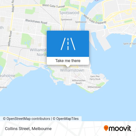 Collins Street map