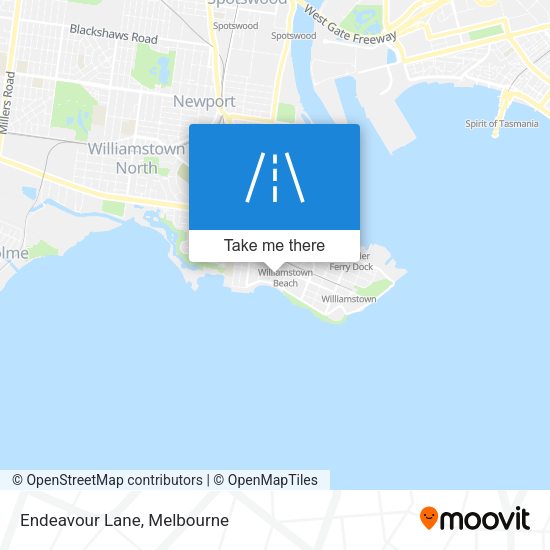 Endeavour Lane map